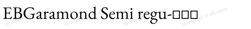 EBGaramond Semi regu字体转换